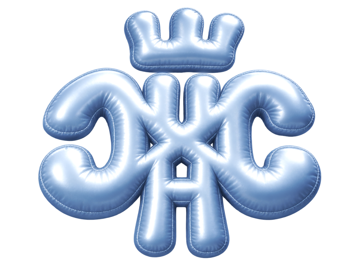 Logo Ceaxur : monogramme gonflable bleu surmonté d'une couronne